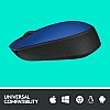  Logitech M171 Optical Tracking, Ambidextrous Wireless Optical Mouse (2.4GHz Wireless, Black, Blue)