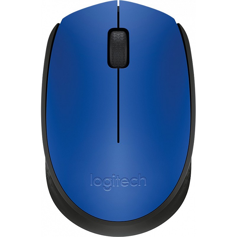  Logitech M171 Optical Tracking, Ambidextrous Wireless Optical Mouse (2.4GHz Wireless, Black, Blue)