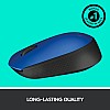  Logitech M171 Optical Tracking, Ambidextrous Wireless Optical Mouse (2.4GHz Wireless, Black, Blue)