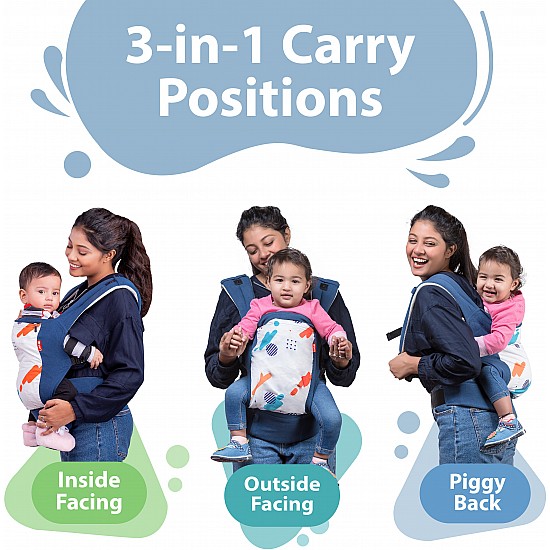 LuvLap Adore Baby Carrier with 3 carry positions, for 6 to 24 months, Baby Carrier