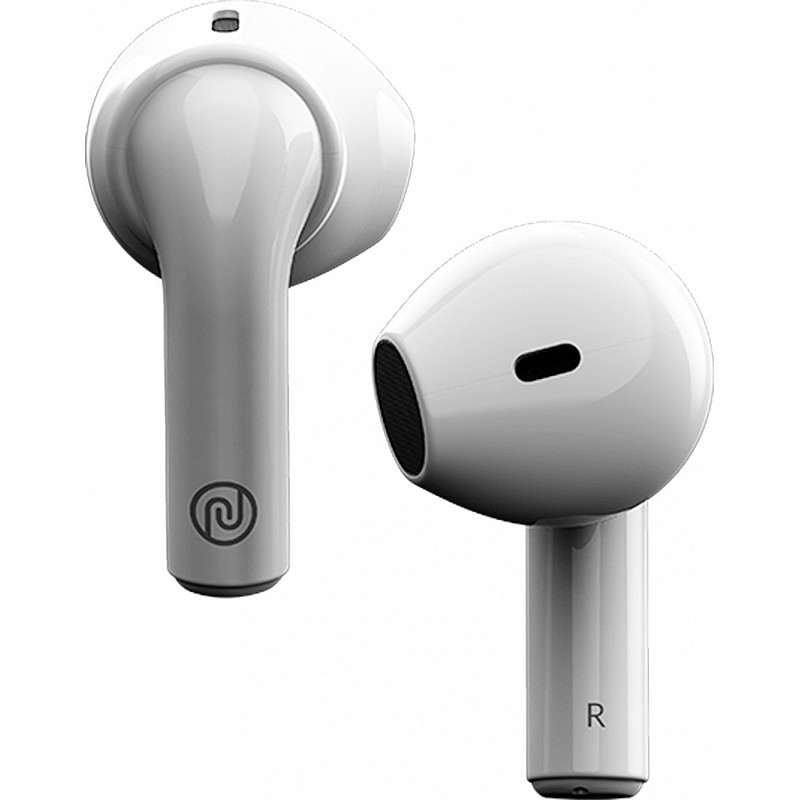  Noise Air Buds Mini with 15 Hours Playtime, Tru Bass Technology, and HyperSync Bluetooth Headset (Pearl White, True Wireless)