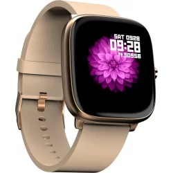 Noise ColorFit Qube Smartwatch  (Pink Strap, Regular)