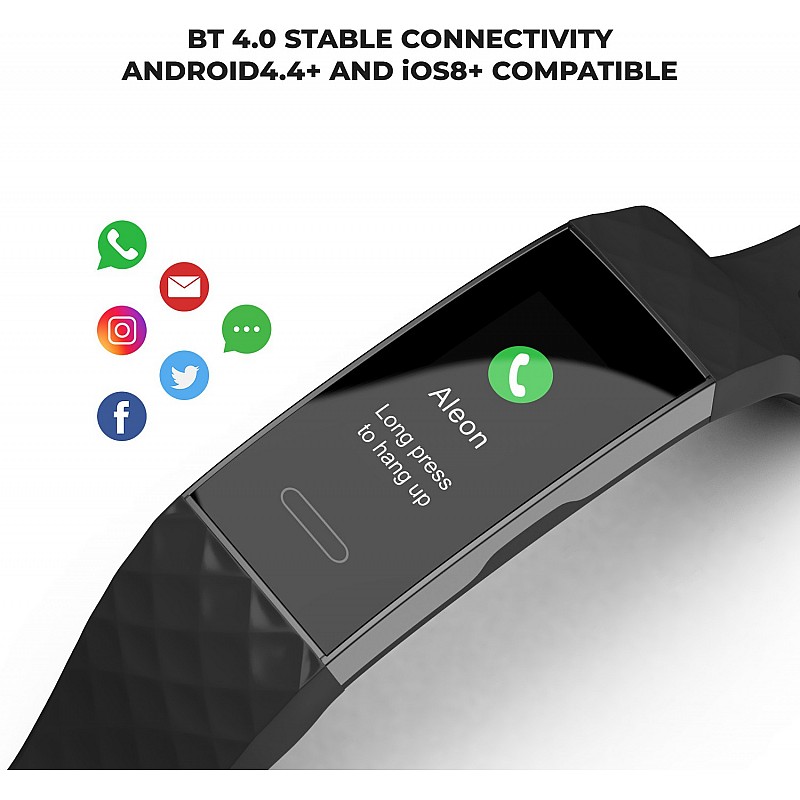 Noise Colorfit 2 Fitness Band - Midnight Black (Black Strap, Size : Regular) Noise Colorfit 2 Fitness Band - Midnight Black (Black Strap, Size : Regular)