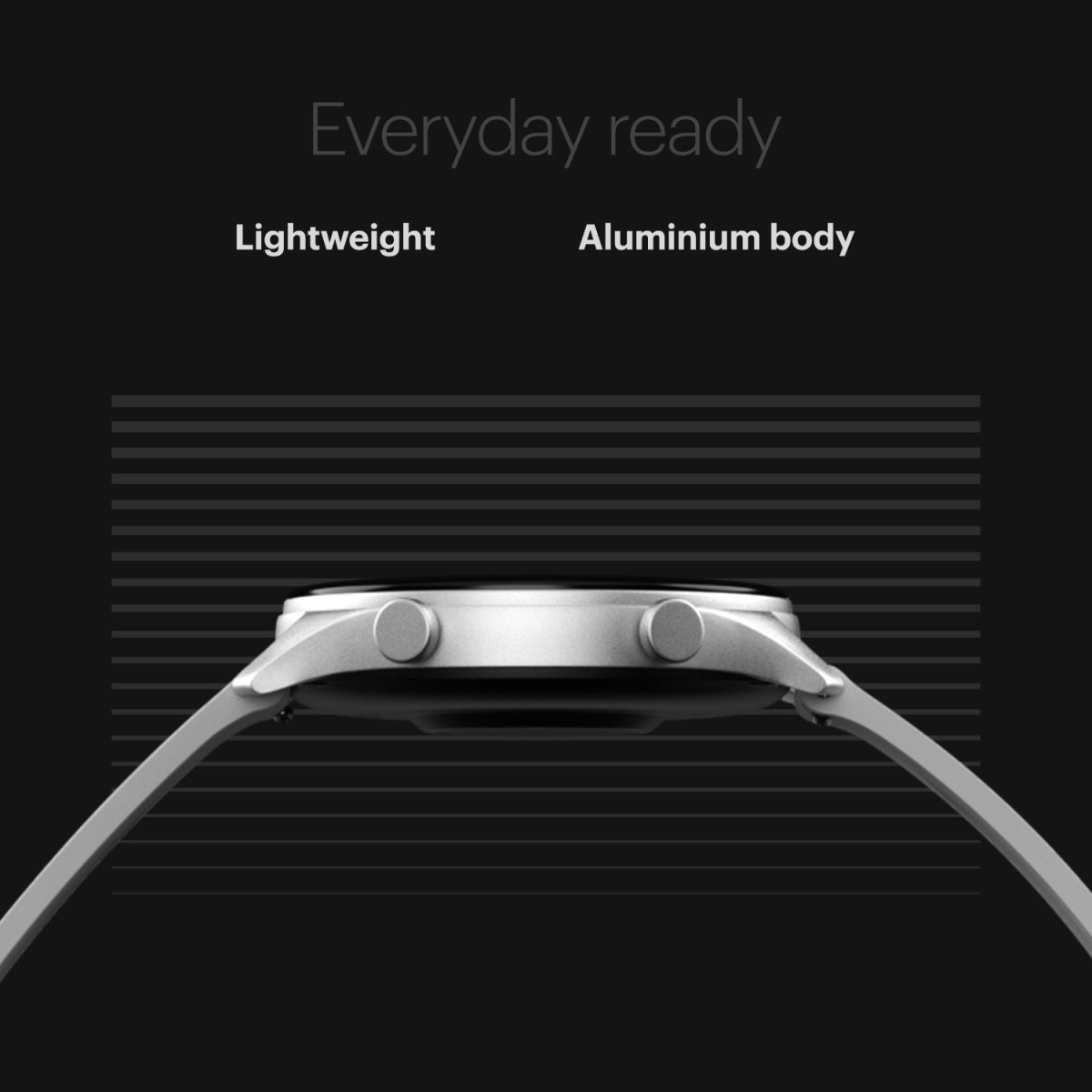 Noise Evolve 2 AMOLED with 42mm Dial Size Smartwatch (Grey Strap, Regular)