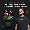 Noise Evolve 3 BT Calling with 1.43 inch AMOLED Always-On Display, Metallic Design Smartwatch  (Black Strap, Regular)