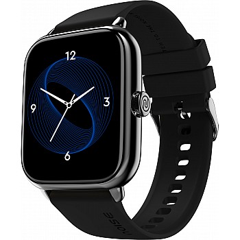 Noise Icon 3 Bluetooth Calling with 1.91" display, Metallic finish, AI Voice Assistant Smartwatch (Black Strap, Regular)