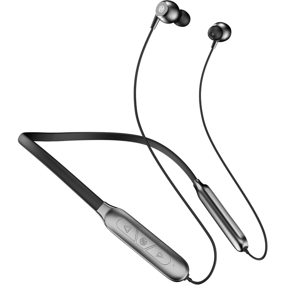 Noise Nerve Neckband with 25 Hours of Playtime, 10mm Driver, Instacharge, and IPX5 Bluetooth Headset   (Carbon Black)