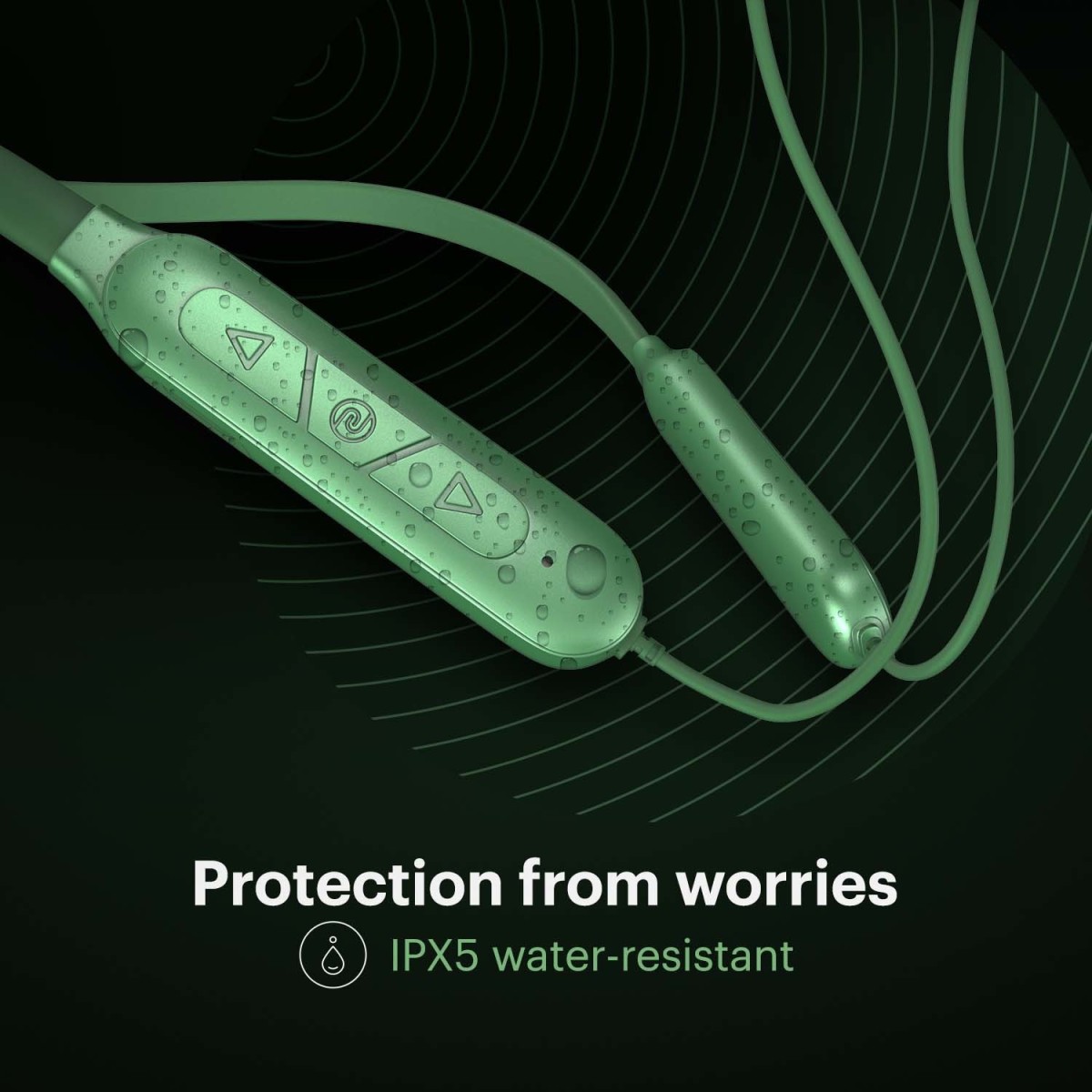 Noise Nerve Neckband with 25 Hours of Playtime, 10mm Driver, Instacharge, and IPX5 Bluetooth Headset   (Carbon Black)