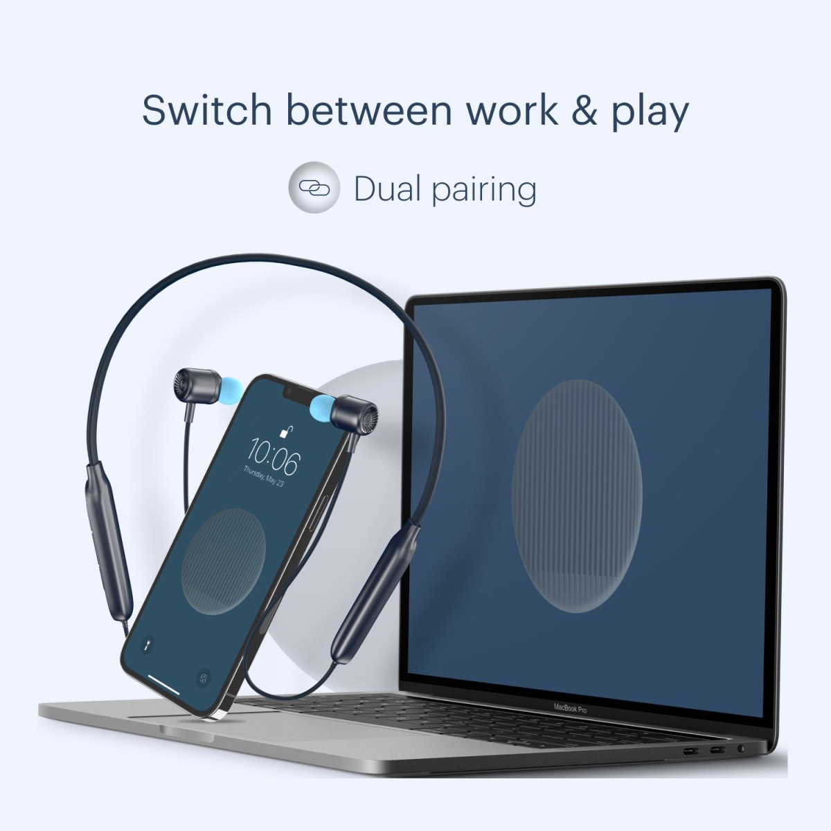Noise Nerve Pro with upto 35hrs of playtime, ESR, Instacharge and Bluetooth v5.2 Bluetooth Headset (Cyan Blue, In the Ear) Noise Nerve Pro with upto 35hrs of playtime, ESR, Instacharge and Bluetooth v5.2 Bluetooth Headset (Cyan Blue, In the Ear)