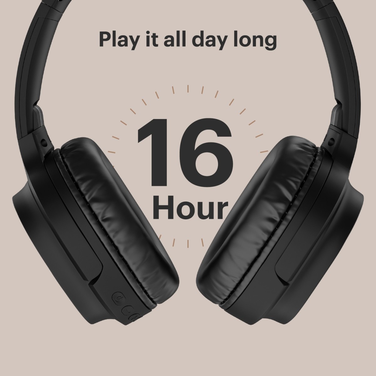 Noise One Wireless Bluetooth Headset (Soft Black, On the Ear)