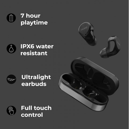 Noise Shots X1 Air True Wireless Bluetooth Headset  Graphite Grey True Wireless