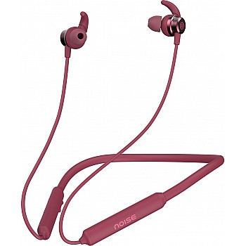 Noise Tune Active Plus Neckband Bluetooth Headset   (Garnet Purple, In the Ear)