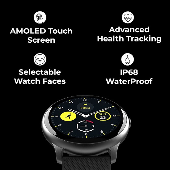 NoiseFit Evolve Smartwatch  Slate Black