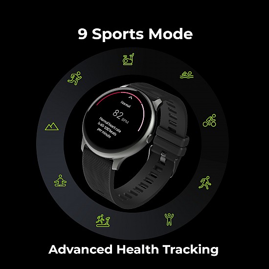 NoiseFit Evolve Smartwatch  Slate Black