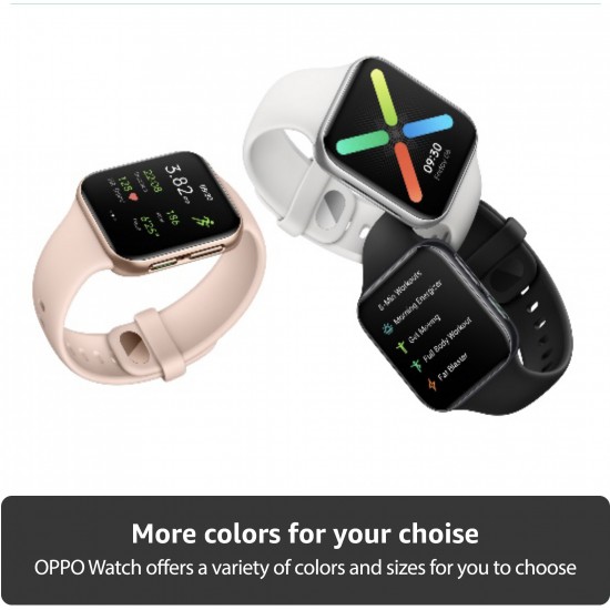 OPPO Watch 41 mm WiFi Smartwatch (Pink Strap, Regular)