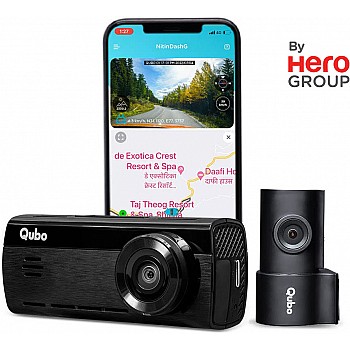  Qubo HCA04 Smart Dashcam Pro 4K DualCam with Wi-Fi GPS Front 4K Rear 1080P 1TB SDCard Vehicle Camera System