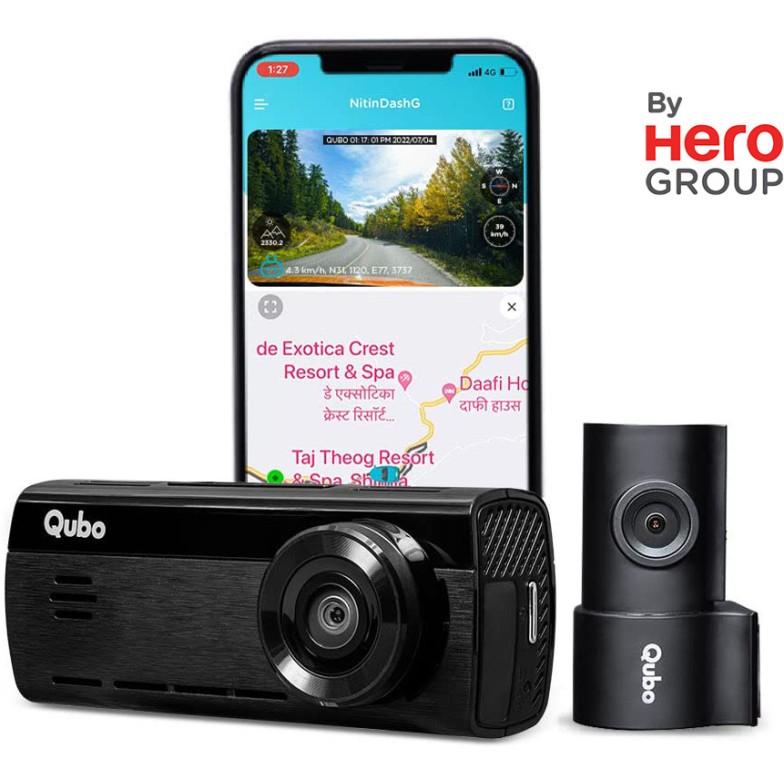 Qubo HCA04 Smart Dashcam Pro 4K DualCam with Wi-Fi GPS Front 4K Rear 1080P 1TB SDCard Vehicle Camera System Qubo HCA04 Smart Dashcam Pro 4K DualCam with Wi-Fi GPS Front 4K Rear 1080P 1TB SDCard Vehicle Camera System