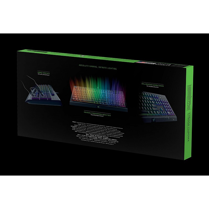 Razer Cynosa Chroma Multi-color Membrane Wired USB Gaming Keyboard   (Black)