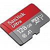 SanDisk Ultra 128 GB MicroSDXC Class 10 100 MB/s  Memory Card (With Adapter)