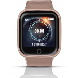  Syska SW100 Smartwatch (Gold Strap, Free Size)