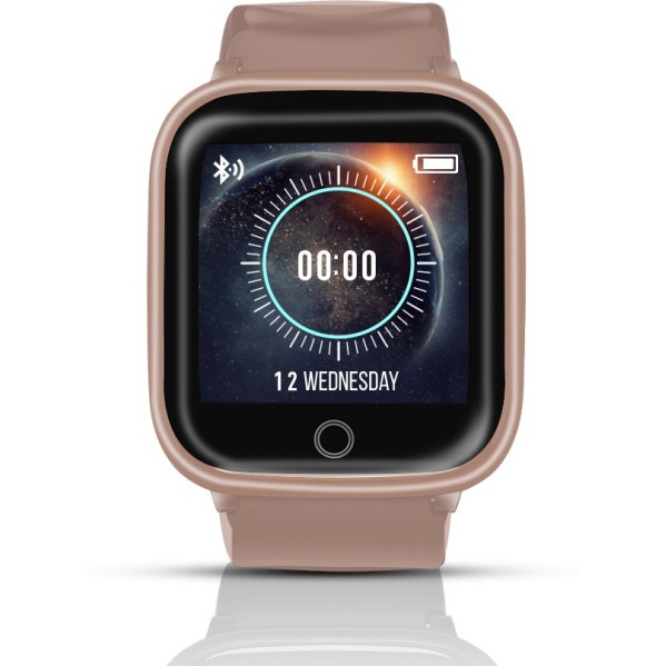 Syska SW100 Smartwatch (Gold Strap, Free Size) Syska SW100 Smartwatch (Gold Strap, Free Size)