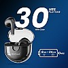  WeCool Moonwalk M3 True Wireless Bluetooth Earbuds with 30 Hrs Playtime and 13mm driver Bluetooth Headset   (Black, True Wireless)