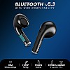  WeCool Moonwalk M3 True Wireless Bluetooth Earbuds with 30 Hrs Playtime and 13mm driver Bluetooth Headset   (Black, True Wireless)