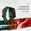 alt Hype 1.83" HD Display BT Calling, AI VoiceAssistant Smartwatch (Green Strap, Regular)