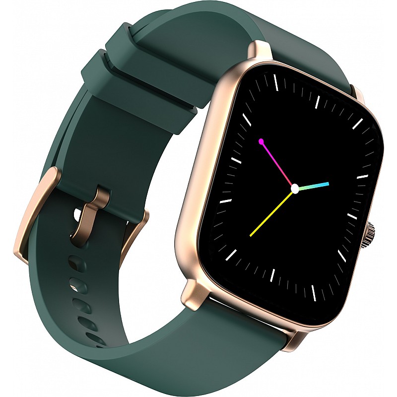  alt OG Bluetooth Calling, 1.69" HD Display with AI Voice Assistant, Built-in Games Smartwatch (Moss Green Strap, Regular)