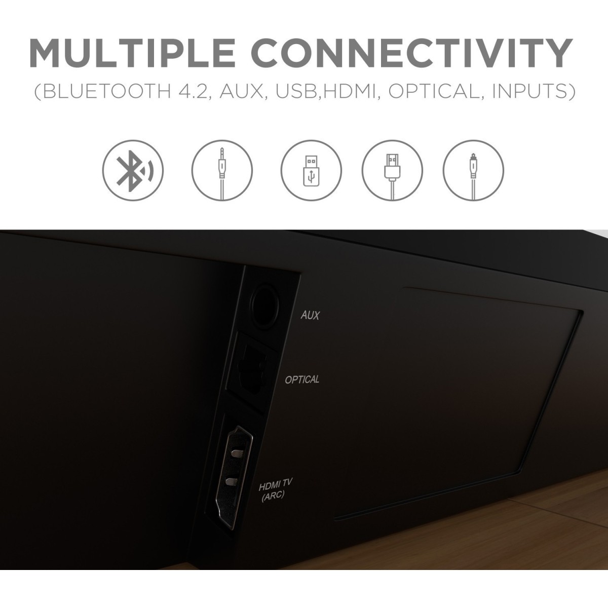 boAt Aavante Bar 2000 160 W Bluetooth Soundbar (Premium Black 2.1 Channel)