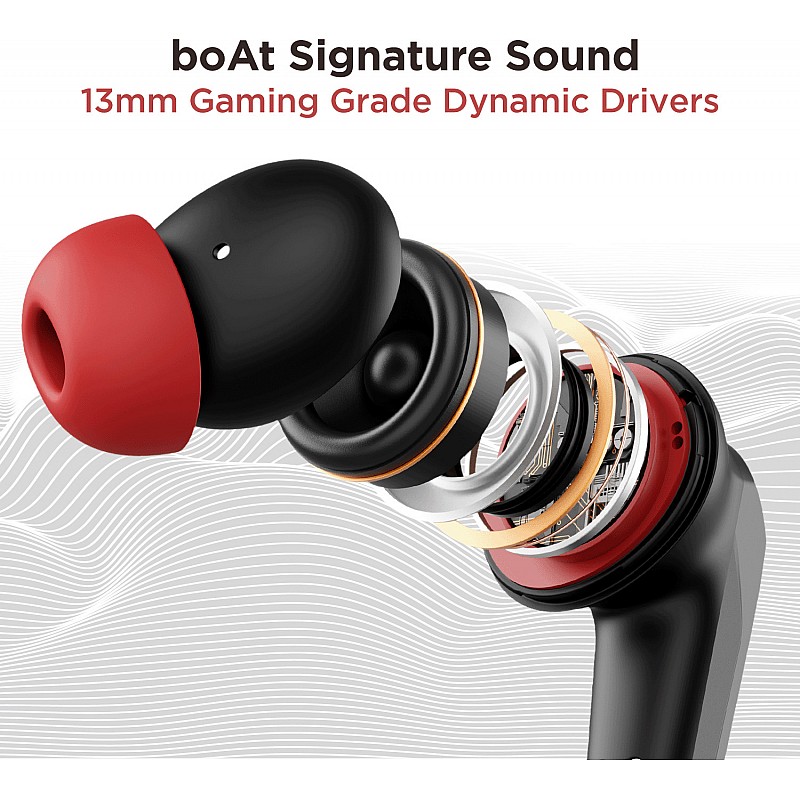 boAt Airdopes 192 with Beast Mode(40ms), 30 Hours Playback Black Sabre True Wireless earbuds