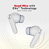 boAt Airdopes Atom 83 with 50Hrs Playback, Quad Mics ENx Technology & Beast Mode Bluetooth Headset (Ivory White, True Wireless)