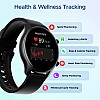 boAt Lunar Call Plus Smartwatch with 1.43" AMOLED Display,BT Calling and Health Tracker Smartwatch (Black Strap, Free Size)