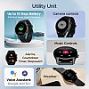 boAt Lunar Call Plus Smartwatch with 1.43" AMOLED Display,BT Calling and Health Tracker Smartwatch (Black Strap, Free Size)