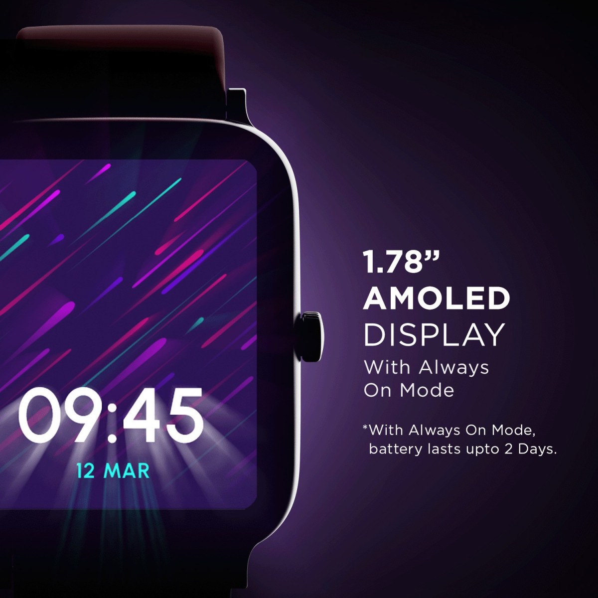 boAt Storm Pro Call with Bluetooth Calling, 1.78'' AMOLED Display Smartwatch Red