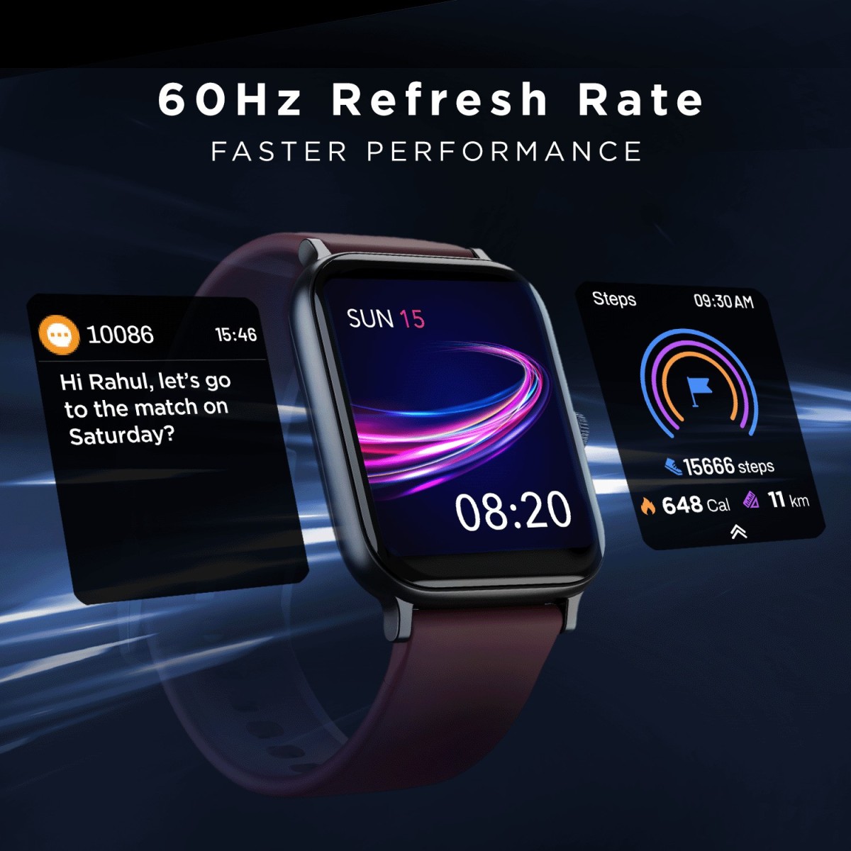 boAt Storm Pro Call with Bluetooth Calling, 1.78'' AMOLED Display Smartwatch Red