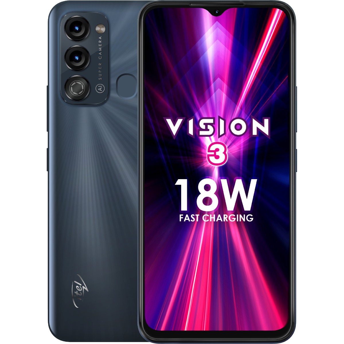 itel Vision3 (Deep Ocean Black, 32 GB 2 GB RAM) refurbished