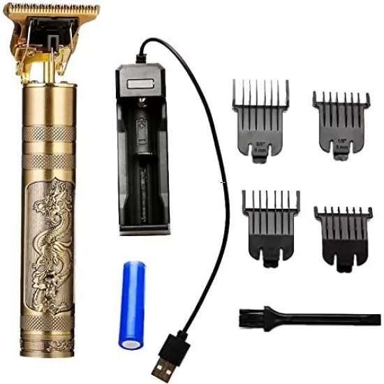 AIRTREE Hair Trimmer For Men Dragon Style Trimmer 430 min  Runtime 4 Length Settings (Gold)