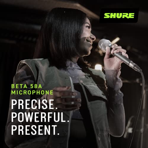 Shure BETA 58A Dynamic Vocal MicrophoneThe Beta 58A Shure BETA 58A Dynamic Vocal MicrophoneThe Beta 58A