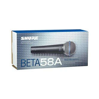 Shure BETA 58A Dynamic Vocal MicrophoneThe Beta 58A Shure BETA 58A Dynamic Vocal MicrophoneThe Beta 58A
