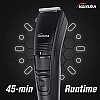 Kubra KB-1016 USB Fast charging, 90 min runtime, Adjustable 20 Length Setting, Ultra Sleek Beard Trimmer for Men (Black)