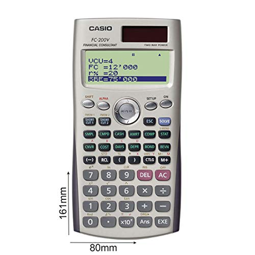 Casio FC-200V Financial Calculator Casio FC-200V Financial Calculator