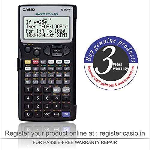 Casio FX-5800P Scientific Programmable Calculator Casio FX-5800P Scientific Programmable Calculator