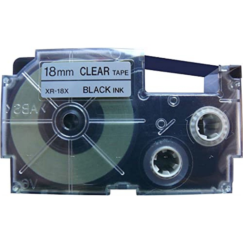 Casio XR-12X Label Printer Tape (Clear)