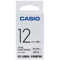 Casio XR-12X Label Printer Tape (Clear)