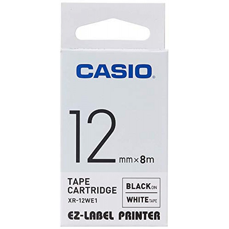 Casio XR-12X Label Printer Tape (Clear)