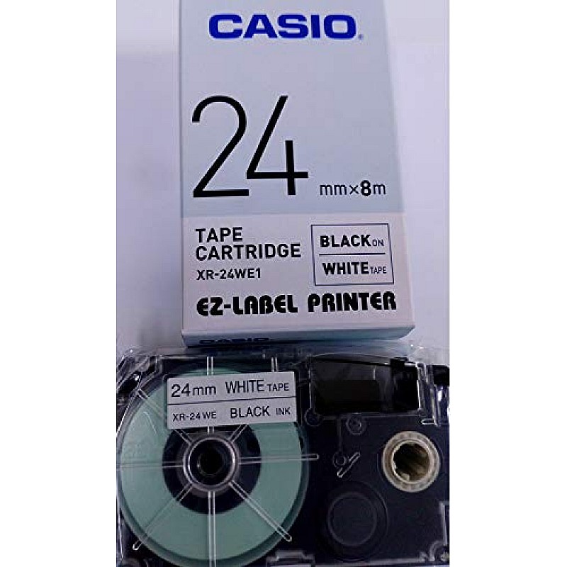 Casio XR-12X Label Printer Tape (Clear)