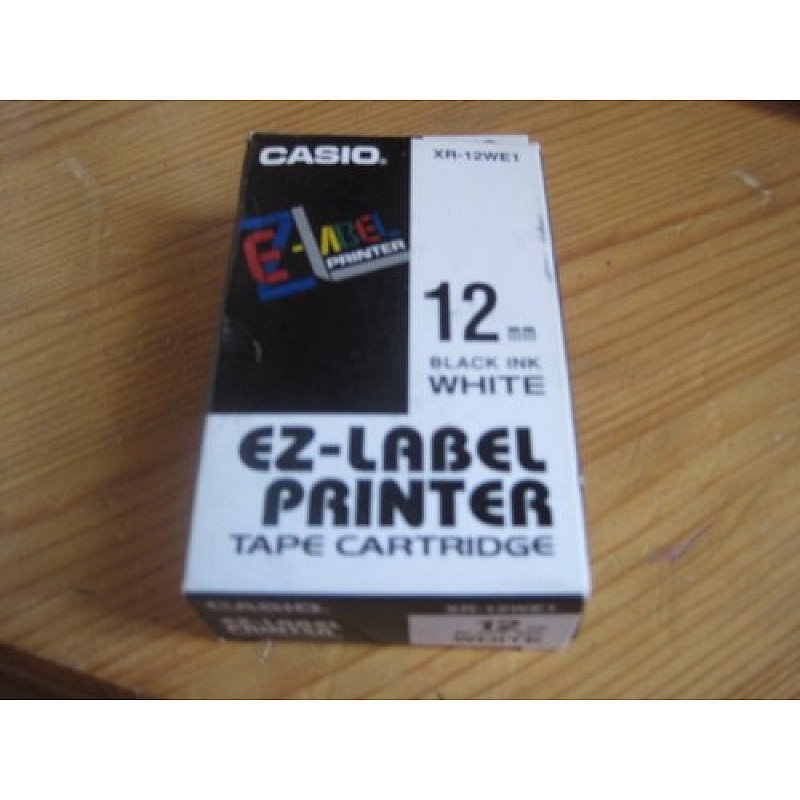 Casio XR-12X Label Printer Tape (Clear)