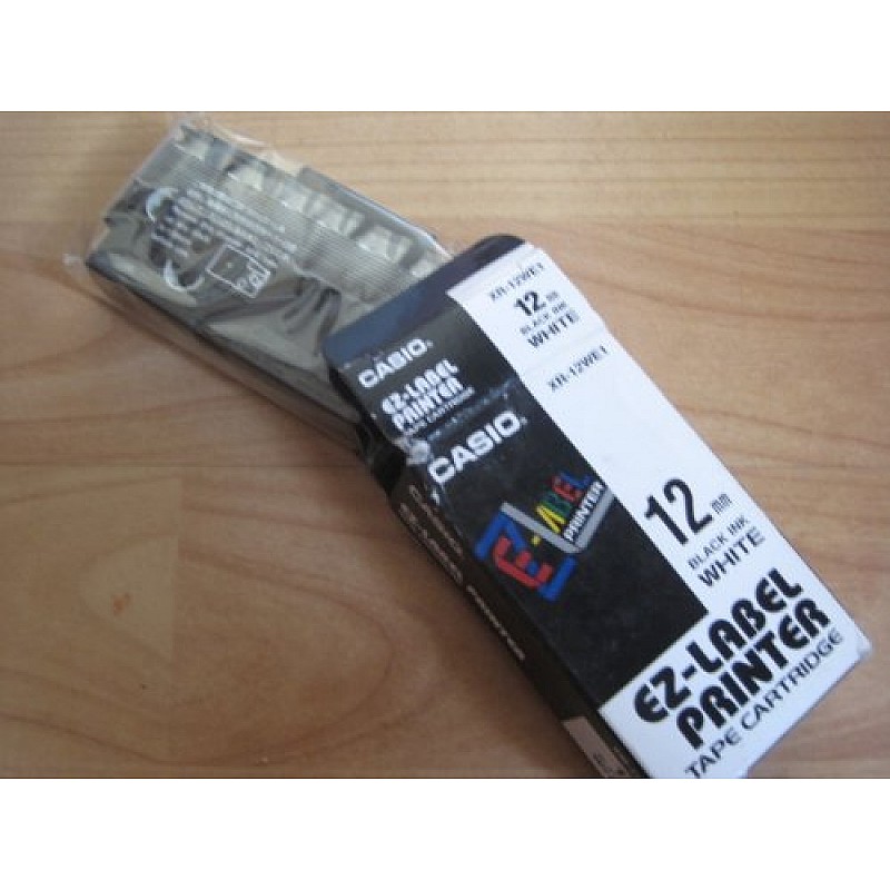 Casio XR-12X Label Printer Tape (Clear)