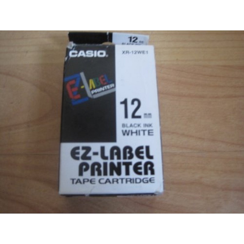 Casio XR-12X Label Printer Tape (Clear)